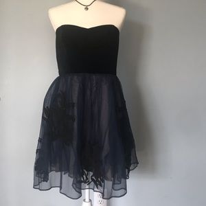 Anthropologie mini dress for holiday season